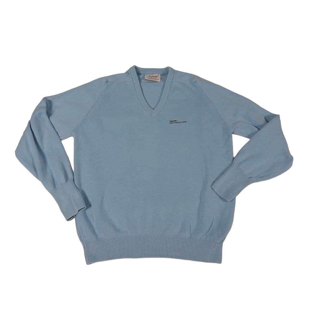 Hearst Broadcasting Titleist Vintage Made USA Textured Golf Sweater Men's Medium